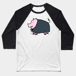 Halloween Horror Vampire Pig Baseball T-Shirt
